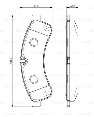 0 986 494 335_колодки дисковые задние !\ Iveco Daily III 35/40/45/50/60/65 06>