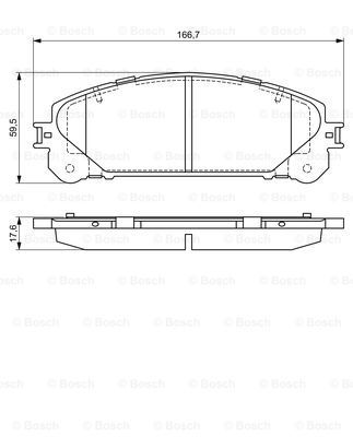 0 986 494 686_колодки дисковые передние!\ Lexus RX270/350/450H, Toyota HighLander 3.5 08>