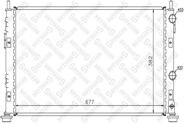 10-25282-SX_радиатор системы охлаждения!\ Chrysler Stratus 2.0/2.7 00>