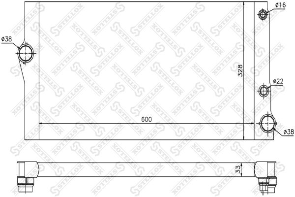 10-25579-SX_радиатор системы охлаждения! АКПП\ BMW F01/F02 3.0i 24V 08>