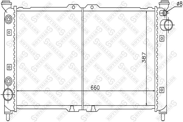 10-25836-SX_радиатор системы охлаждения! АКПП\ Mazda Xedos 9 2.3-2.5i 93>