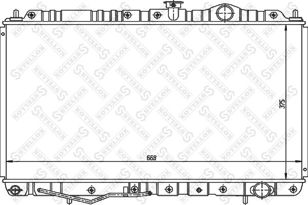 10-25954-SX_радиатор системы охлаждения! АКПП\ Mitsubishi Galant 2.0 92-93