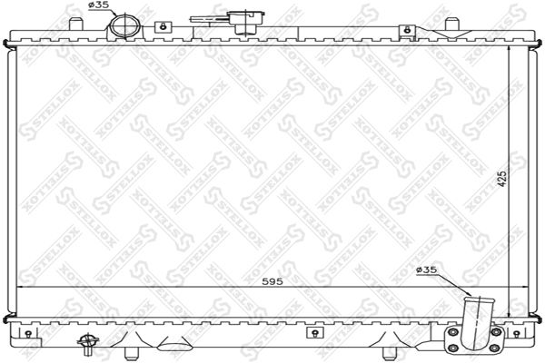 10-25966-SX_радиатор системы охлаждения! МКПП\ Mitsubishi L200 2.5TD 96-01