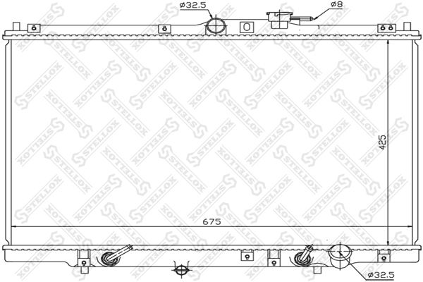 10-26087-SX_радиатор системы охлаждения!\ Honda Shuttle 2.2/2.3 94-98