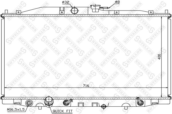 10-26669-SX_радиатор системы охлаждения! АКПП\ Honda Accord 2.4i 03>