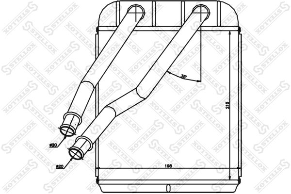 10-35205-SX_радиатор печки!\ Audi Q7 06>, VW Toureg All 02>/ Amarok 10>