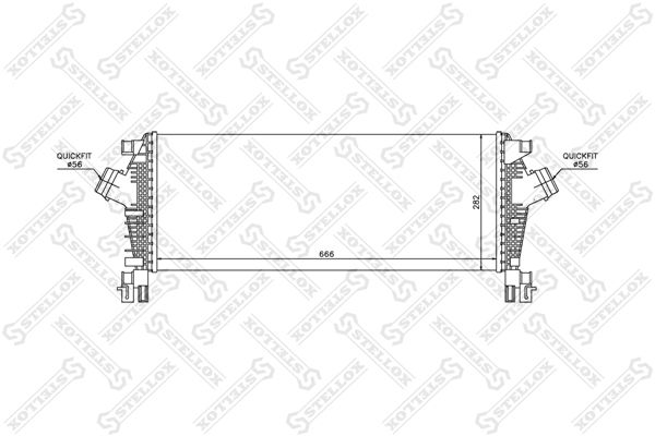 10-40219-SX_интеркулер! АКПП\ Chevrolet Cruse 1.4i, Opel Astra 1.4-1.6i 09>