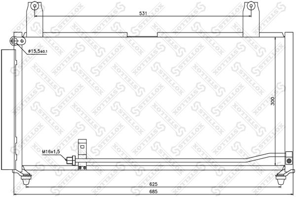 10-45526-SX_радиатор кондиционера!\ Suzuki Liana all 01>