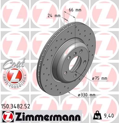 150.3482.52_диск тормозной !Sport перед. 330x24/66-5x120 \ BMW 5 All 10>