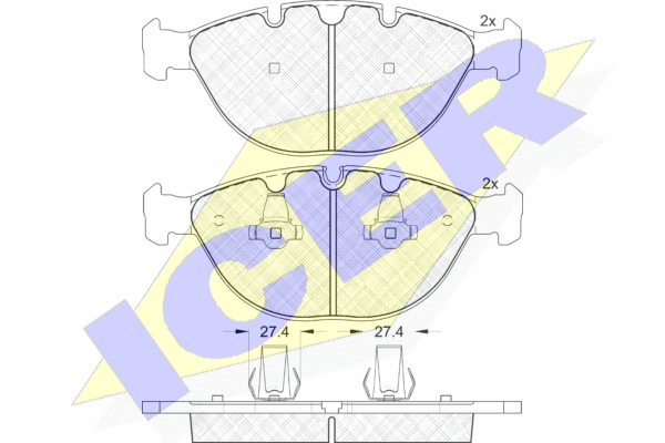 181547_колодки дисковые передние !\ BMW E53 X-5 4.6is 02-03#