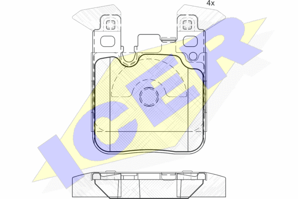 182092_колодки дисковые задние!\ BMW F20/F21/F30/F31/F34 1.4-2.8/1.6D-2.4D 10>