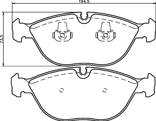 2148401_колодки дисковые !передние\ BMW E38 5.0/4.0D 94>, MB W210 E50/E55 AMG 96-02