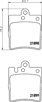 2189803_колодки дисковые !задние\ MB W203 1.8-2.7CDi 00>