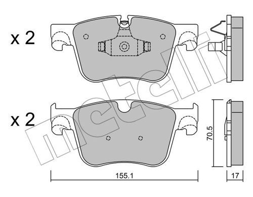 22-0985-0_колодки дисковые передние!\ Peugeot, Citroen C4 Picasso 1.6/1.6HDi 13>