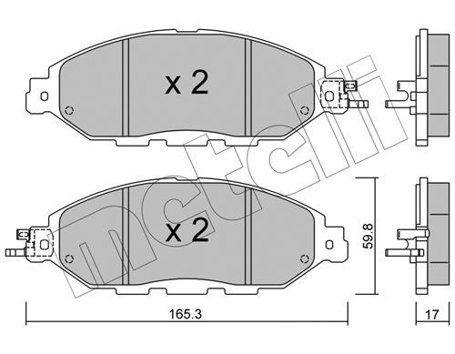 22-1045-0_колодки дисковые передние!\ Nissan Murano/Pathfinder 12>