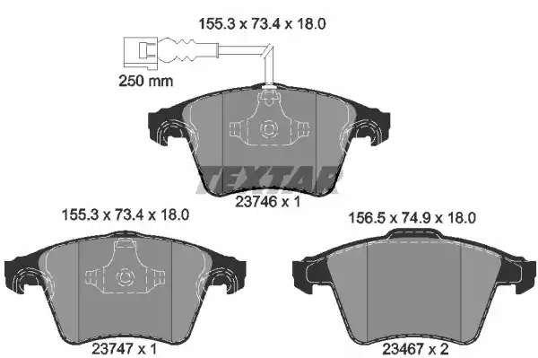 2374601_колодки дисковые передние!\ VW T5/Multivan 2.0i/3.2i/1.9TDi/2.5TDi 03>