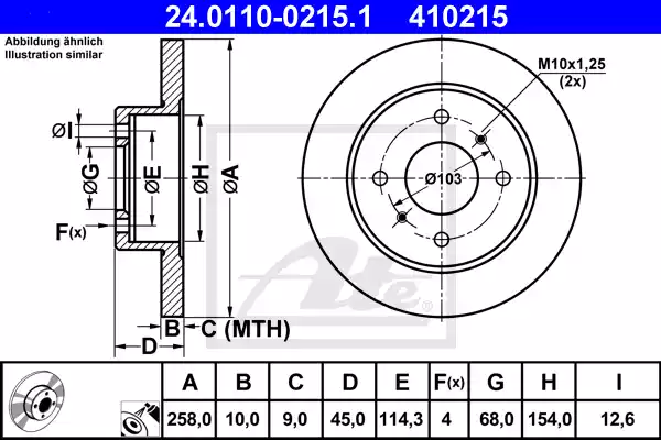 24.0110-0215.1_диск тормозной задний!\ Nissan Almera/Primera all 90>