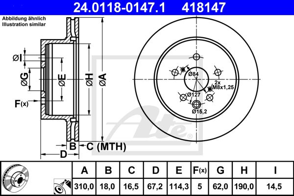 24.0118-0147.1_диск тормозной задний!\ Lexus GS 3.0/4.3/4.6 05>