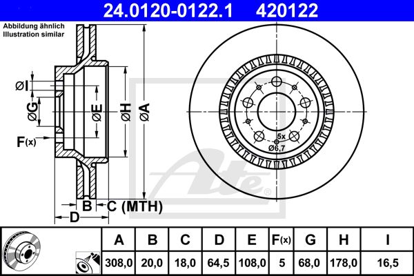 24.0120-0122.1_диск тормозной задний!\ Volvo XC90 2.5T/D5/T6 02>