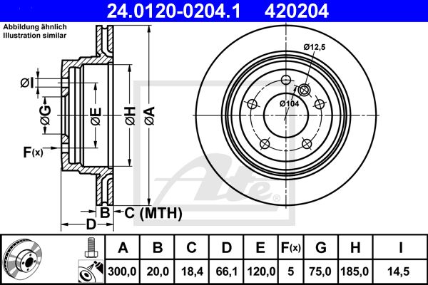 24.0120-0204.1_диск тормозной задний!\ BMW E90 2.0i/2.5i/xi/2.0D 05>