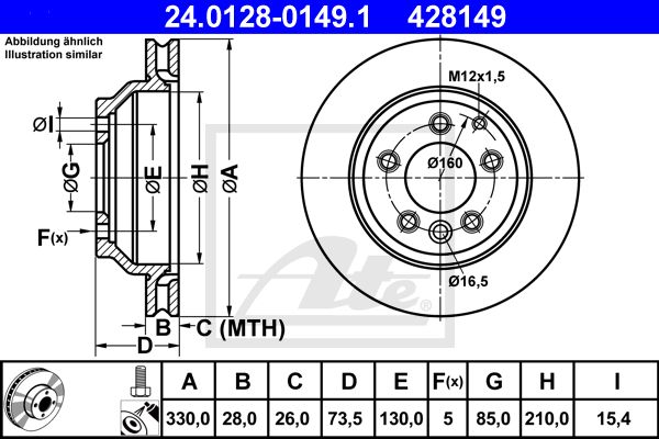 24.0128-0149.1_диск тормозной задний!\ VW Touareg 4.2 03>