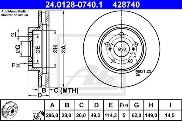 24.0128-0740.1_диск тормозной передний!\ Lexus IS250/IS300 06>