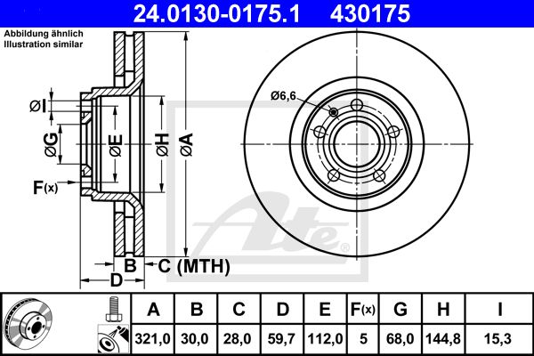 24.0130-0175.1_диск тормозной передний!\ Audi A6 3.2/2.7TDi 04>