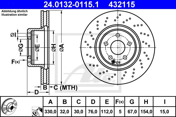 24.0132-0115.1_диск тормозной передний!\ MB W220 4.3-4.0CDi 98>