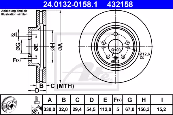 24.0132-0158.1_диск тормозной передний!\ MB W164/W251 3.5/3.0CDi 05>