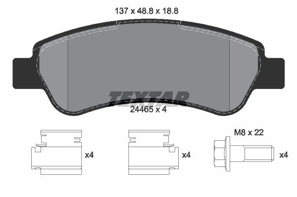 2446501_колодки дисковые задние!\ Citroen Jumper 2.2HDi 06>