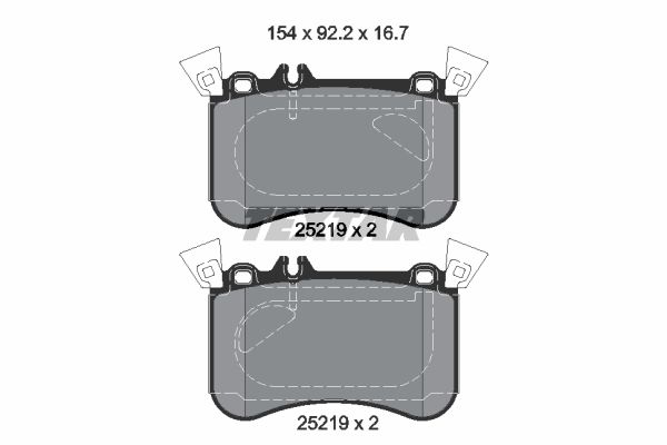 2521905_колодки дисковые передние!\ MB A/CLA/GLA W176/W156 13>