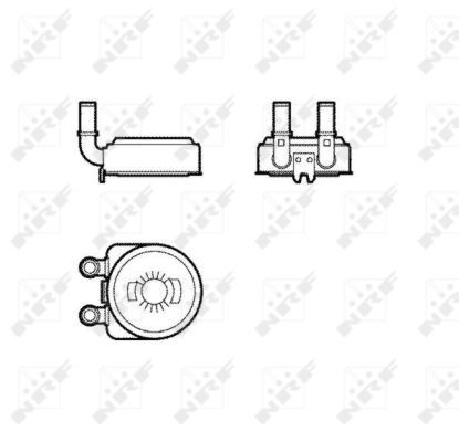 NRF 31739_радиатор масляный!\Citroen C4/C5/Berlingo 98>, Peugeot 206/306/406