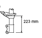 333 192_амортизатор передний правый газовый! 223mm\ Nissan Almera 95-97