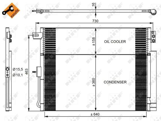 350038_радиатор кондиционера!\ Jeep Grand Cherokee 10>