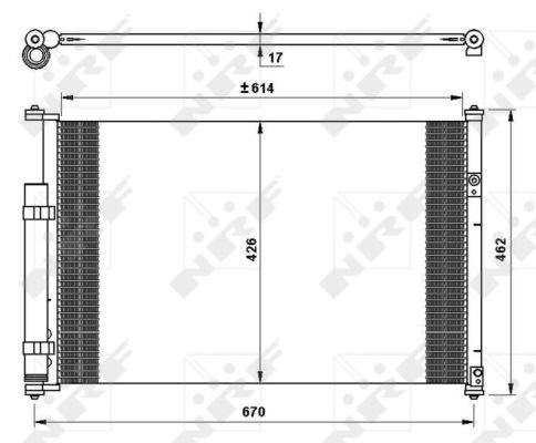 NRF 35769_радиатор кондиционера!\ Suzuki Grand Vitara 1.6/2.0/1.9DDiS 05>