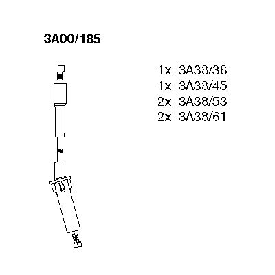 BR-3A00/185_к-кт проводов!\ Chrysler Voyager 3.3/3.8i 00>