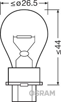 3156_лампа ORIGINAL LINE! 1шт. (P27W) 12V 27W W2.5x16d качество ориг. з/ч (ОЕМ)\