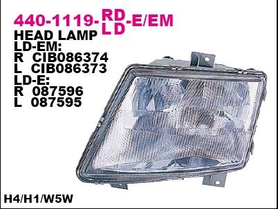 440-1119L-LD-EM_фара левая! электр.\ MB Vito all 96-02