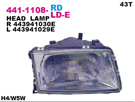 441-1108R-LD-E_фара правая!\ Audi 100 83-90