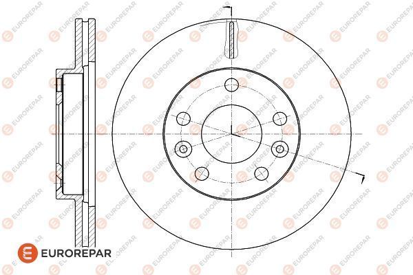 Диск тормозной RENAULT DUSTER 11- передн. EUROREPAR 1622814780