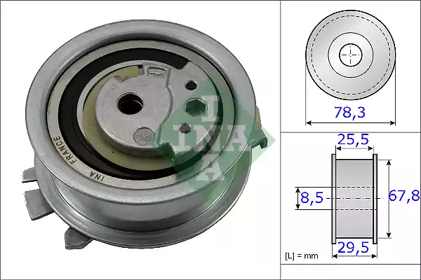 531 0825 10_ролик натяжной ремня ГРМ!\ VW Touran/Tiguan/T5 2.0TDi 09>