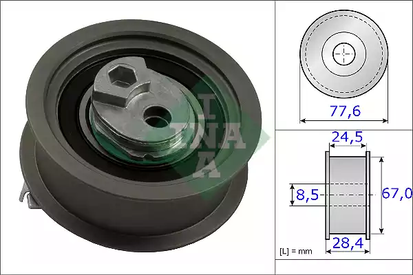 531 0851 10_ролик натяжной ремня ГРМ!\ Audi A3/TT 2.0TFSI 08>