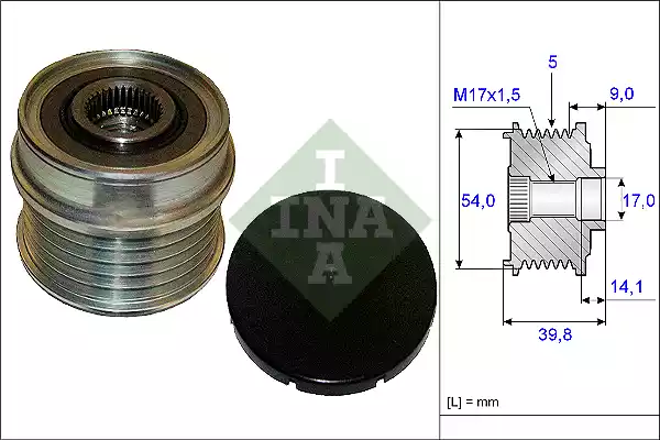 535 0171 10_шкив генератора!\ Fiat Bravo 1.4T-Jet 07>