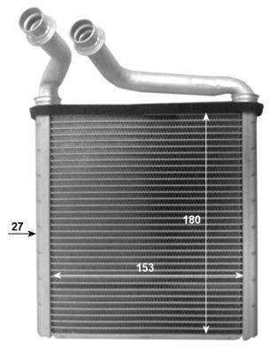 54205_радиатор печки!\ DENSO \ Skoda Superb/Yeti, VW Golf/Passat/Tiguan 08>