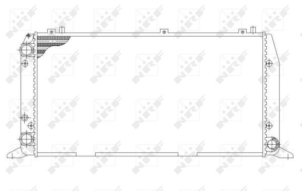 NRF 54602_радиатор системы охлаждения!\ Audi 80 1.6-1.9TDi 86-96