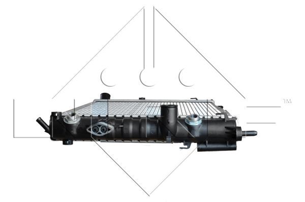 NRF 55351_радиатор системы охлаждения!\ Opel Astra/Zafira 2.0/2.2DTi 00>