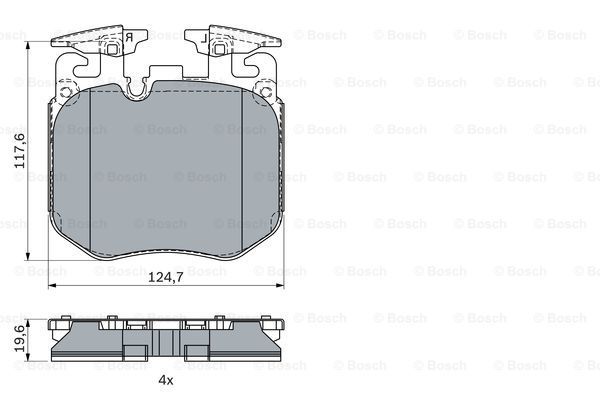 0 986 424 431_колодки дисковые задние!\ BMW F10/F11 3.5i/5.0i/3.5D 10>