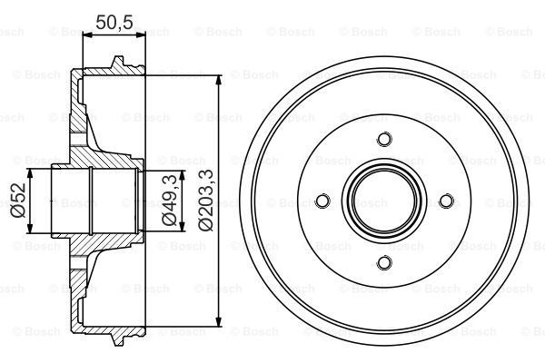 0 986 477 210_барабан тормозной! c ABS\ Dacia Logan 04>, Renault Logan 1.2/1.4/1.5DCi/1.6 96>