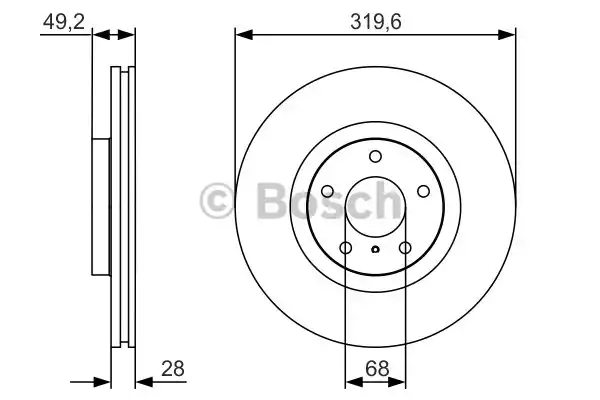 0 986 479 R22_диск тормозной передний!\ Nissan Murano 3.5/2.5D 07>