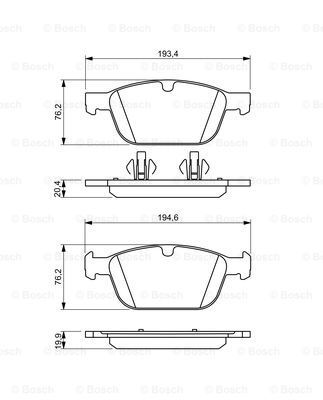 0 986 494 305_колодки дисковые передние!\ Volvo XC60 10>